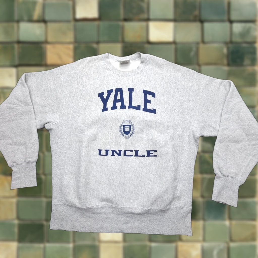 Lee VINTAGE Lee Sweatshirt Mens XL Gray Crest USA Crossgrain Heavyweight Pullover Crew Neck Graphic Print 80s 90s College USA Mens Size US XL / EU 56 / 4 - 1 Thumbnail