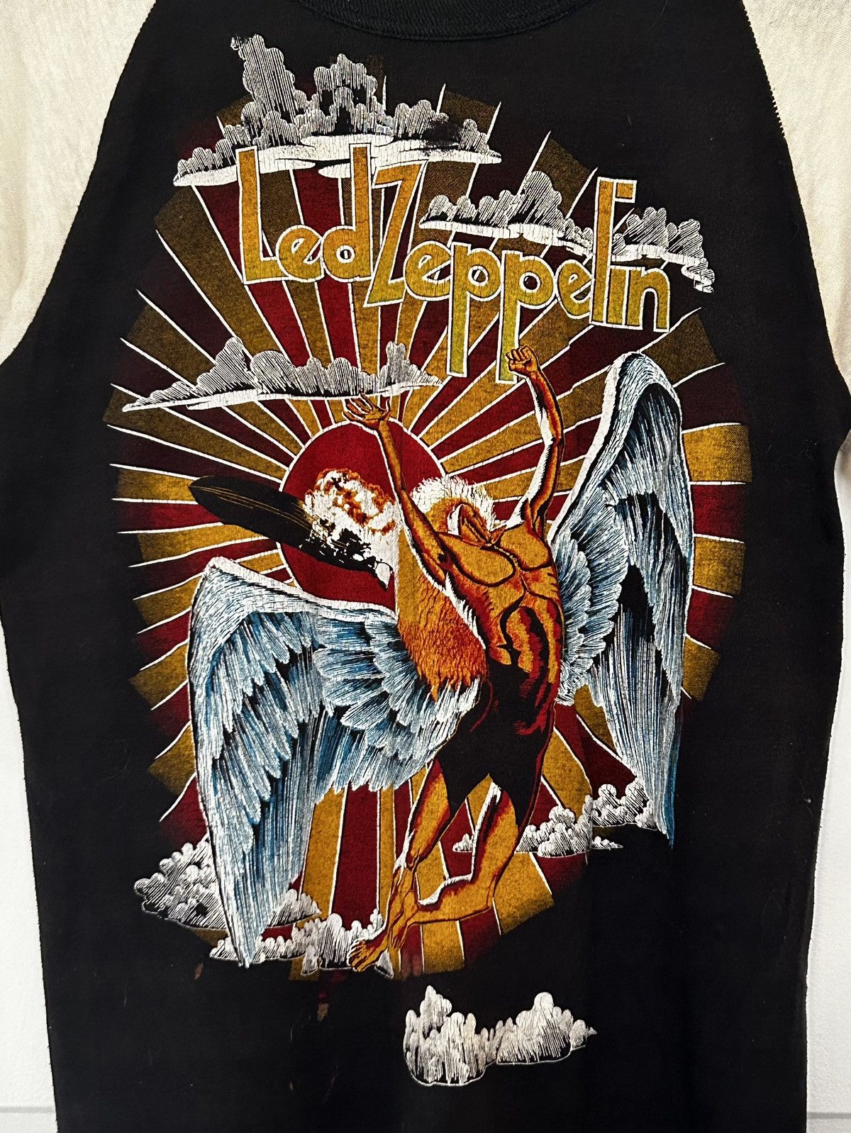 Vintage Vintage 1970’s Led Zeppelin Raglan Size US M / EU 48-50 / 2 - 3 Thumbnail