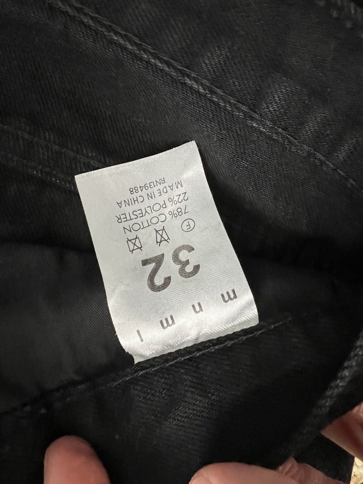 MNML Black Ripped Denim Jeans Size US 32 / EU 48 - 4 Thumbnail