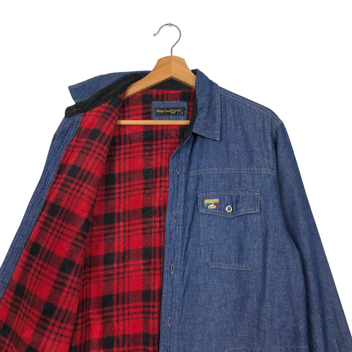 Japanese Brand × Vintage 🔥VINTAGE CHORE DENIM WORK BLANKET JACKET PATRIZIO FRANCESCA Size US L / EU 52-54 / 3 - 14 Thumbnail