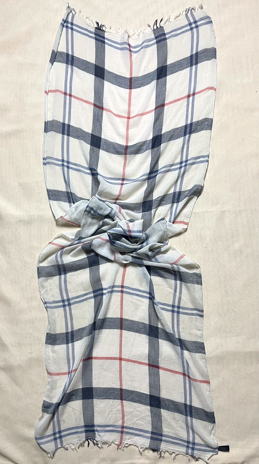 Barbour Barbour white tartan cotton scarf Size ONE SIZE - 8 Thumbnail