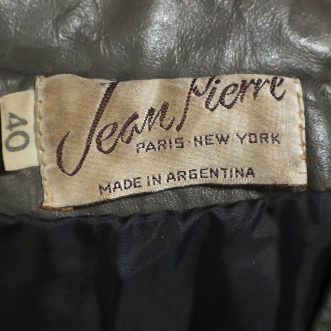 Vintage VTG Jean Pierre Leather Moto Biker Jacket Black Men's 40 Shirt Jacket Men VTG Size US 40 / EU 56 - 5 Thumbnail