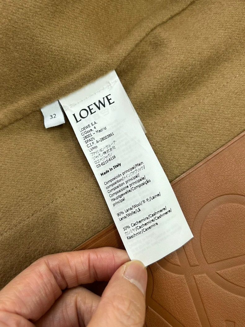 Loewe LOEWE Camel-colored wool overcoat with hood Size 4XL / US 24-26 - 5 Thumbnail