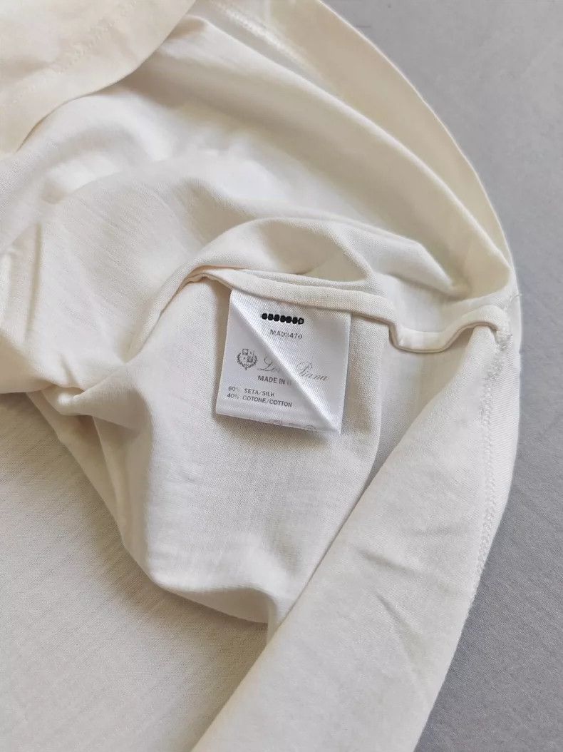Loro Piana LORO PIANA Men's silk short-sleeved T-shirt Size US XS / EU 42 / 0 - 4 Thumbnail