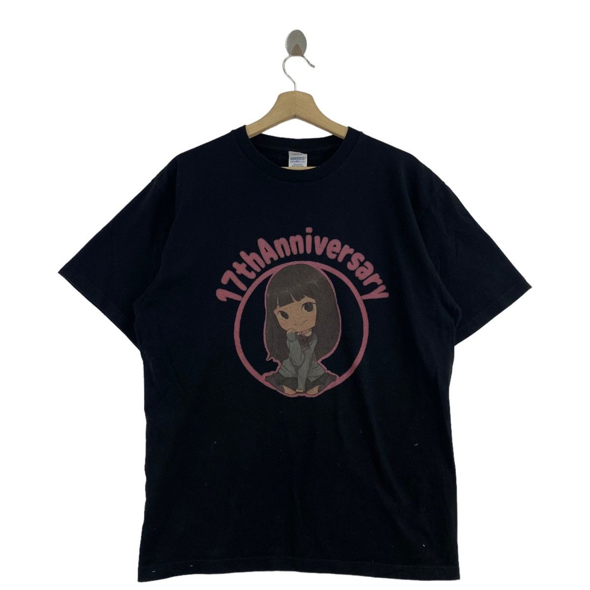 Other HINA 17th ANNIVERSARY Anime Print Design Black Short Sleeve Size US XL / EU 56 / 4 - 1 Thumbnail