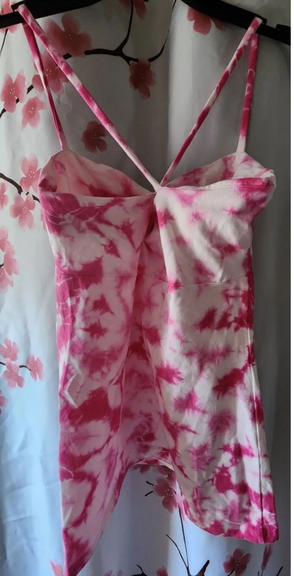 Victoria's Secret NWT Victoria's Secret Pink White Tie Dye Crossback Tank S Size S / US 4 / IT 40 - 2 Thumbnail