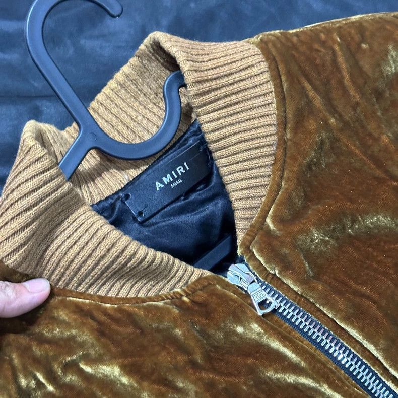 Amiri Amiri Silk Velvet Bomber Jacket S-2506 Size US S / EU 44-46 / 1 - 4 Thumbnail