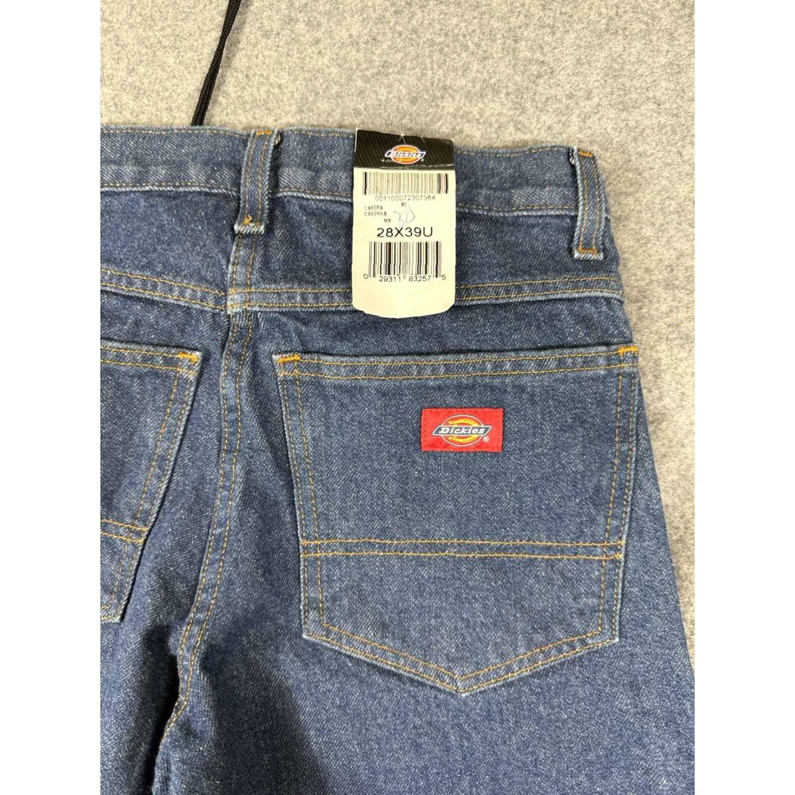 Dickies Dickies Jeans Men 28X30 Blue Denim Straight Leg Regular Fit Cotton NWT Jeans Straight Leg 5-Pocket Dickies Men Blue Denim NWT Size US 28 / EU 44 - 7 Thumbnail