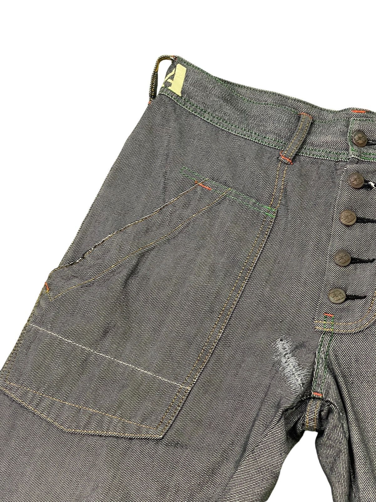 Evisu Cropped Jeans Y2K Evisu Genes Osaka Regular Fit 8🟦5 Size US 35 - 15 Thumbnail