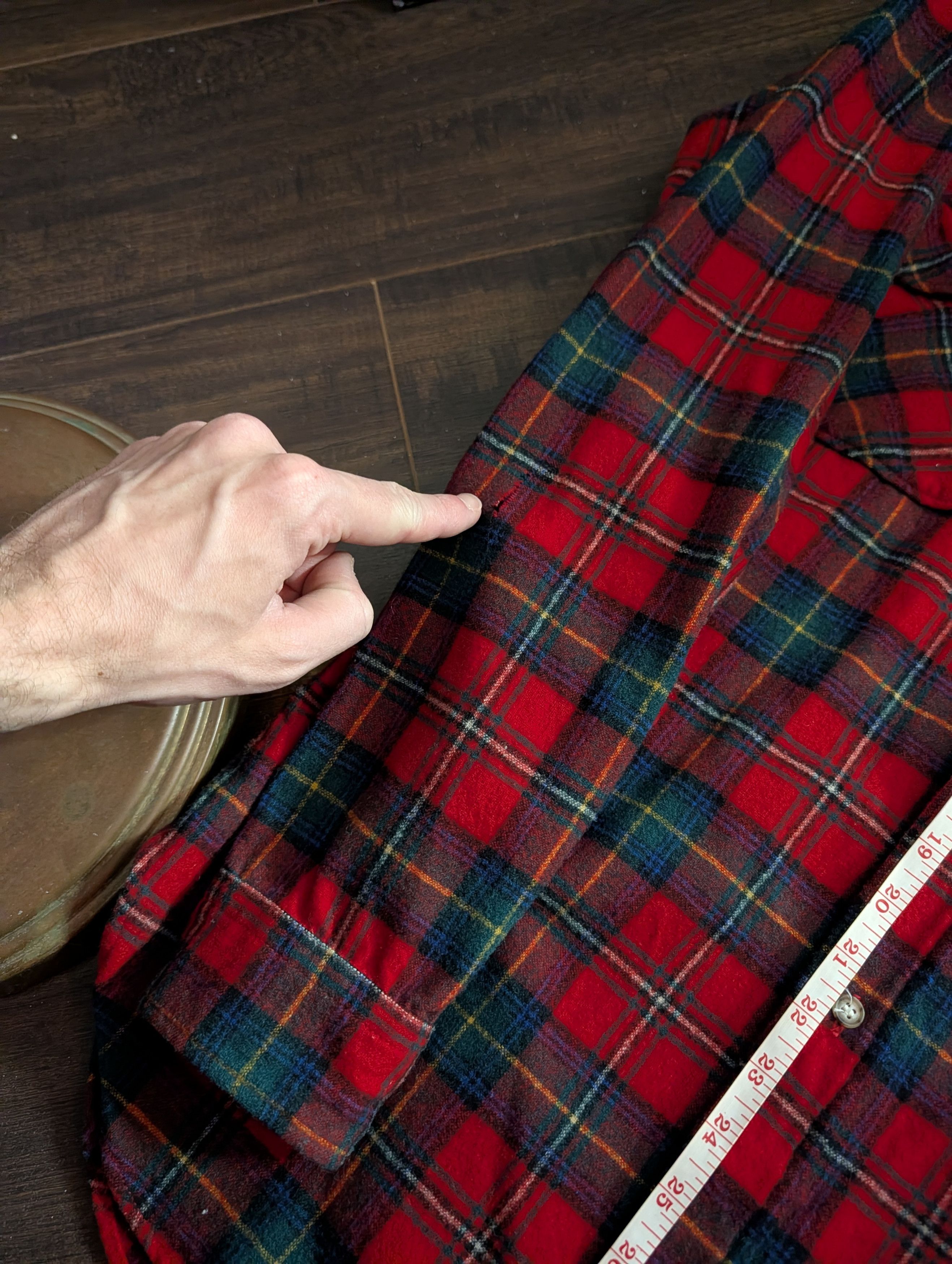 Pendleton Vtg Boyd Tartan virgin wool flannel nylon lined shirt Size US M / EU 48-50 / 2 - 16 Thumbnail