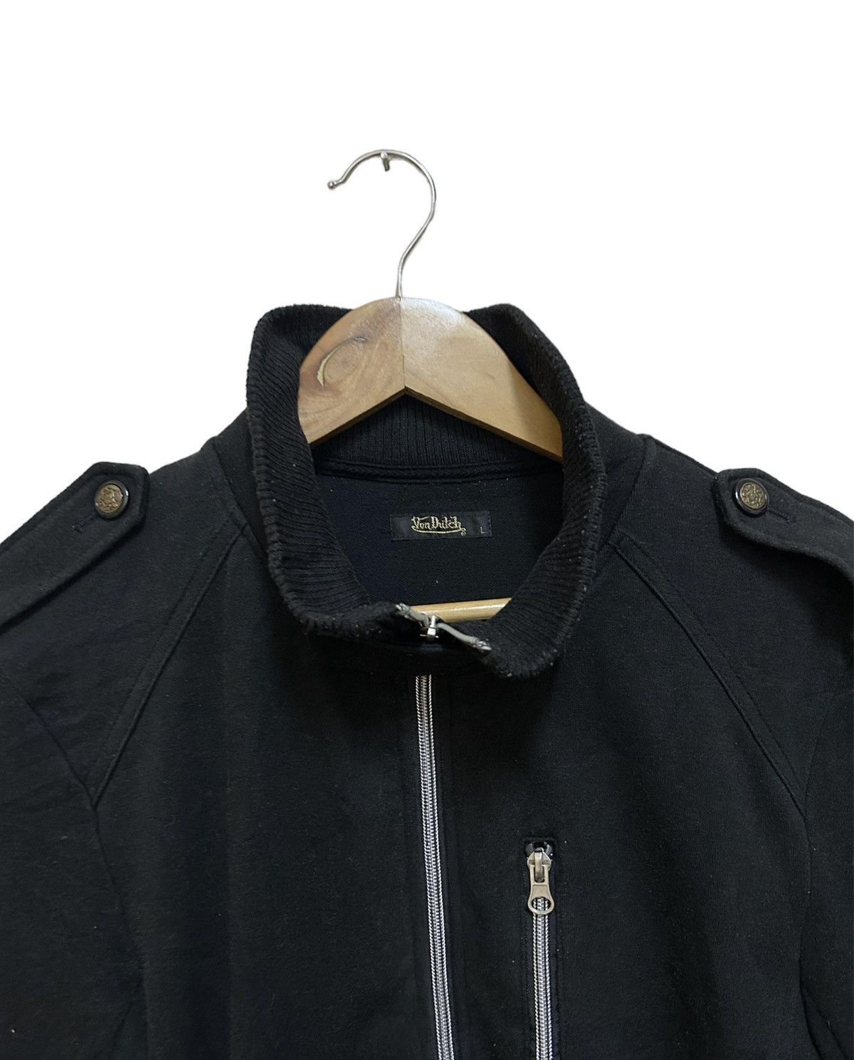 Designer × Von Dutch 💥 VON DUTCH BLACK SWEATER ZIPPER 🔥 Size US M / EU 48-50 / 2 - 4 Thumbnail