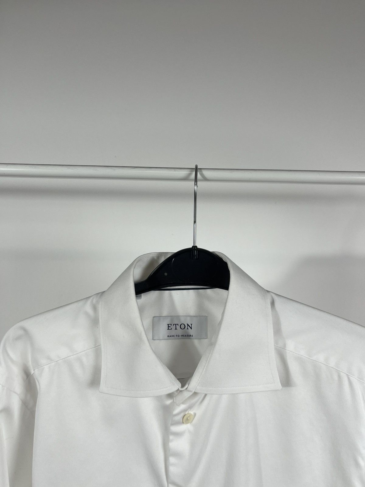 Eton Eton Made to Measure White Dress Shirt Long Sleeve Estonia Size US L / EU 52-54 / 3 - 11 Thumbnail