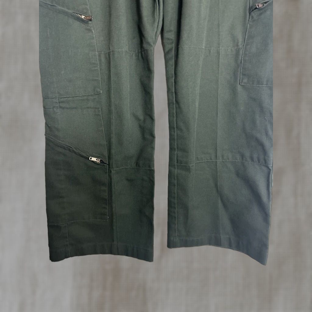 Vintage Pro-Tuff Coast Guard Cargo Pant Army Green 37x28 Men Regular Straight Pocket Cargo Twill Nylon Cotton Damaged? Size US 37 - 1 Thumbnail