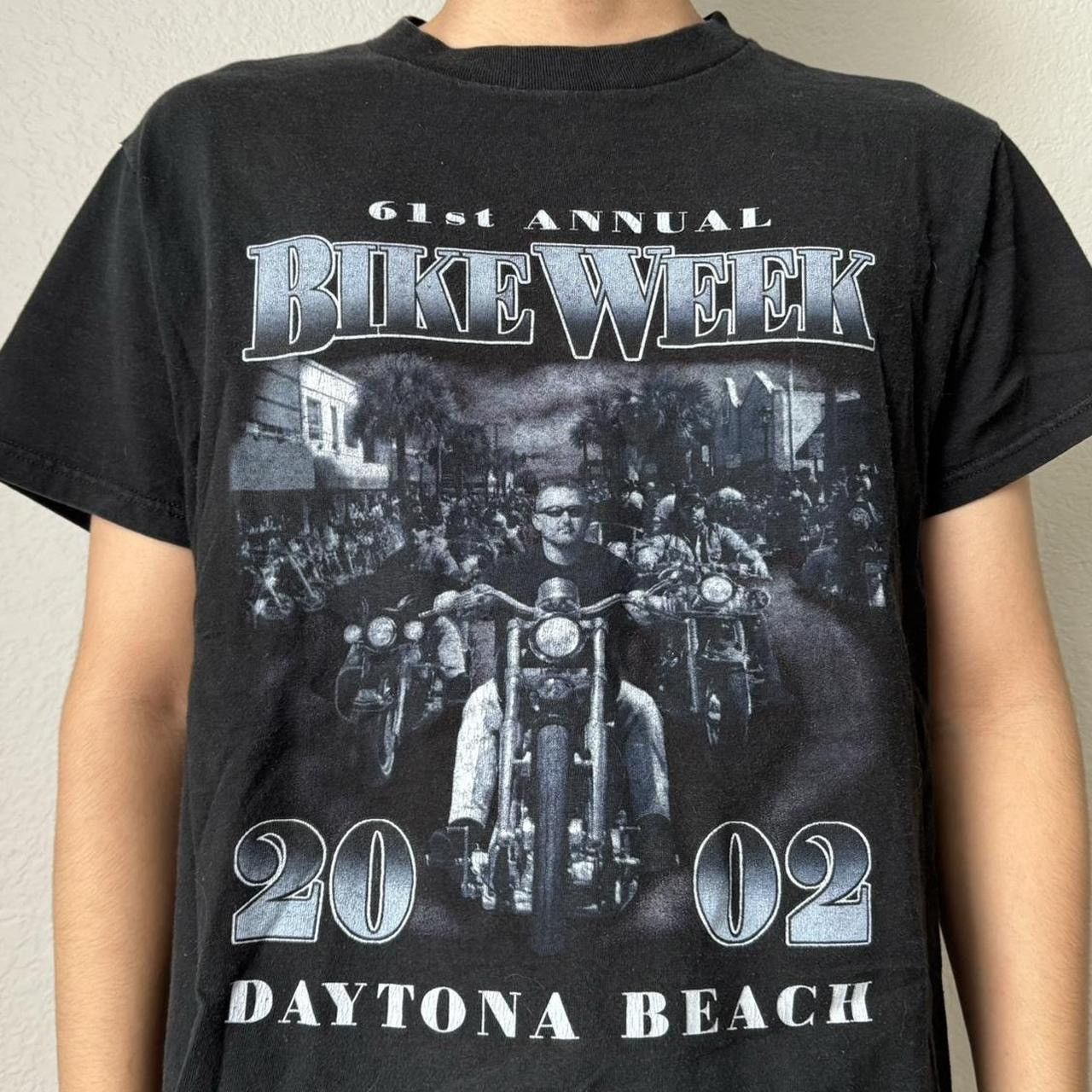 Vintage Vintage 2002 Daytona Sturgis Bike Week Graphics Black Shirt Size US M / EU 48-50 / 2 - 1 Thumbnail