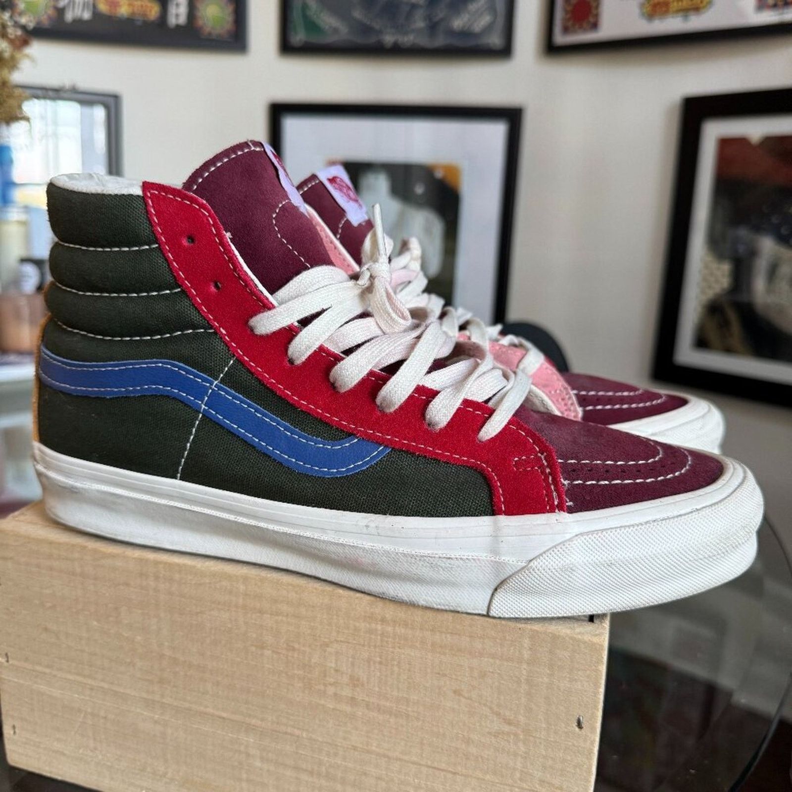 Vans Vans Vault OG Sk8-Hi LX Multicolor, Men’s 10.5 Used Good Con Size US 10.5 / EU 43-44 - 1 Thumbnail