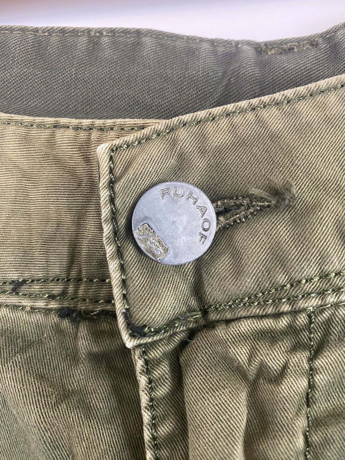 Japanese Brand FUHAO Cargo Multiple Pocket Green Army Pants Size US 30 / EU 46 - 15 Thumbnail