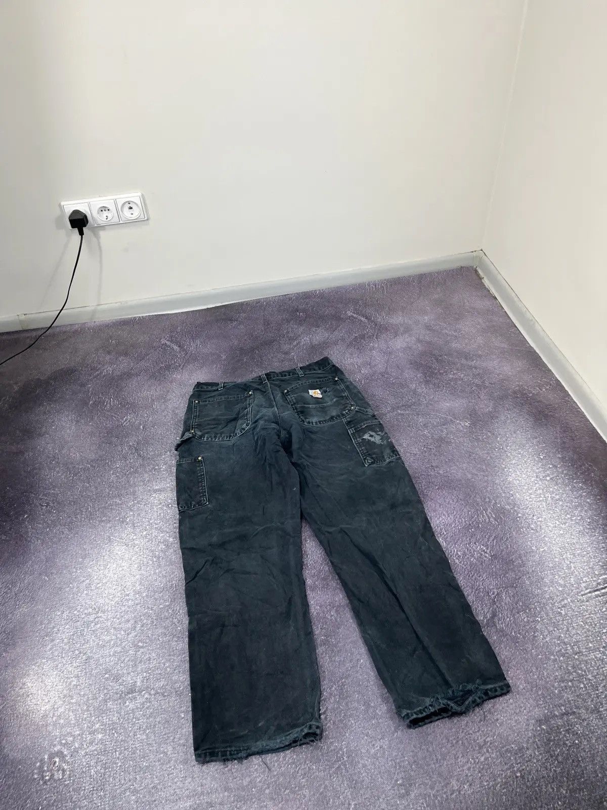Carhartt Vintage 90s Carhartt Double Knee Faded Work Baggy Pants Size US 33 - 12 Thumbnail
