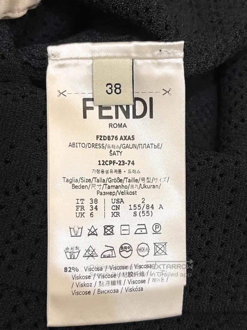 Fendi Fendi Black lace knit dress Size XS / US 0-2 / IT 36-38 - 4 Thumbnail