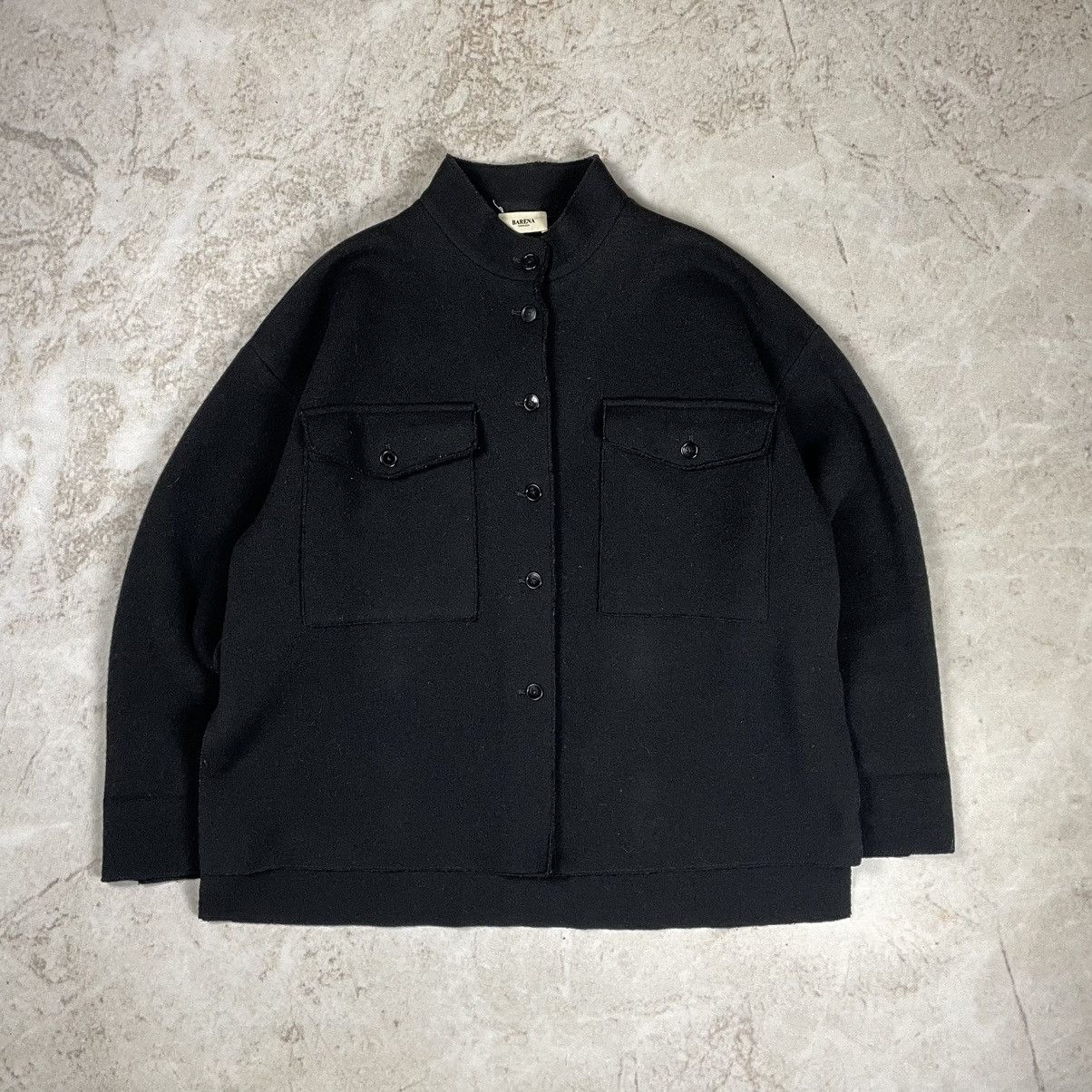 Barena × Barena Venezia Barena Venezia Men's Oversize Wool Uncut Overshirt Sweater Size US L / EU 52-54 / 3 - 4 Thumbnail