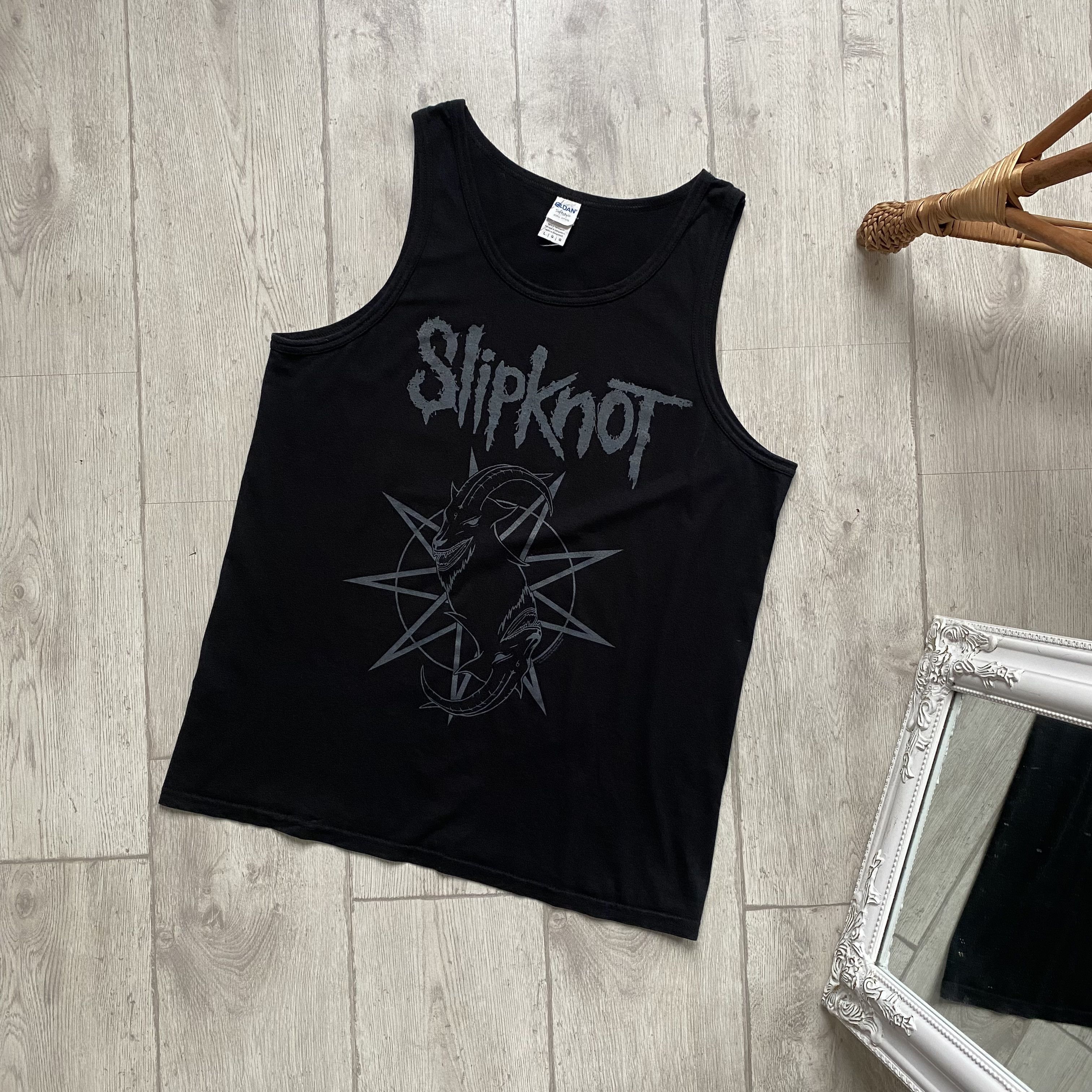Band Tees Vintage Slipknot Rock Band Tees Sleeveless Size US L / EU 52-54 / 3 - 2 Thumbnail
