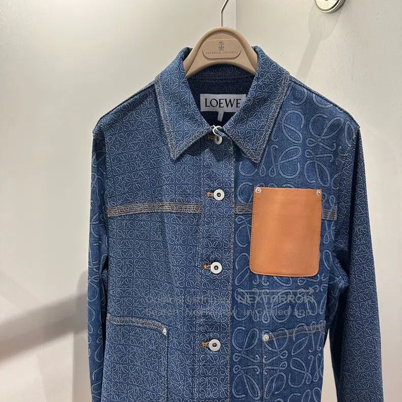 Loewe Loewe Denim Pouch with Full Logo Embroidery Size XS / US 0-2 / IT 36-38 - 6 Thumbnail