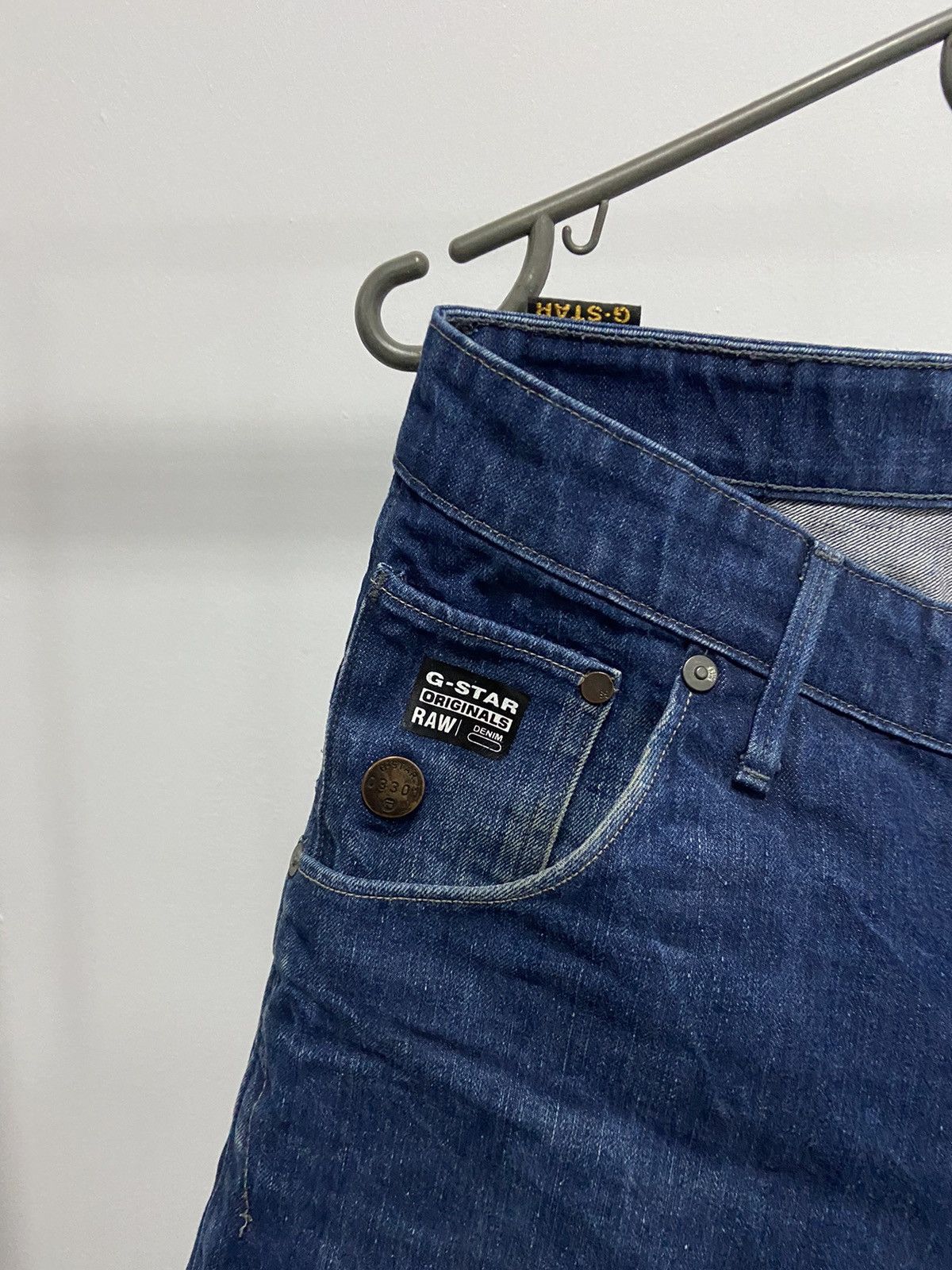 G-Star × Vintage G-Star Raw jeans Denim Pants big logo GS01 Size US 31 - 5 Thumbnail
