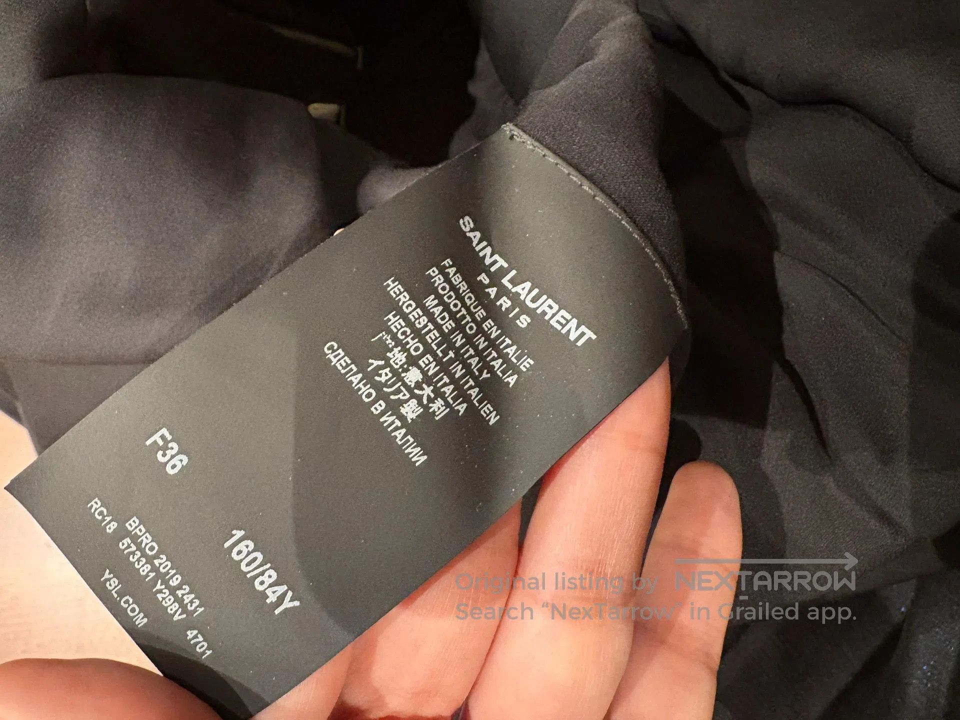 Saint Laurent Paris Saint Laurent Blue Pleated Runway Dress. Size XS / US 0-2 / IT 36-38 - 8 Thumbnail