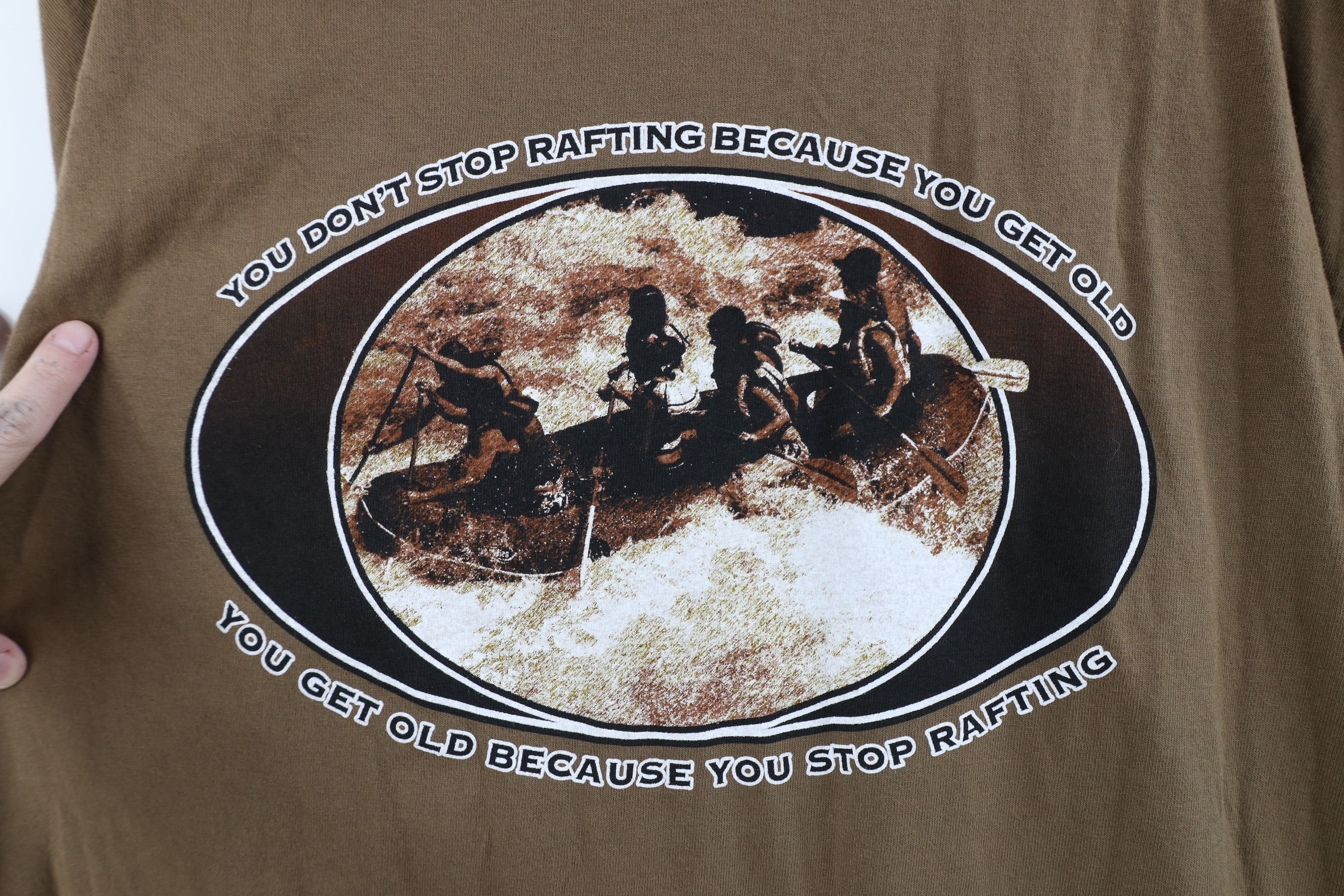 Vintage Deadstock Vintage Y2K Streetwear Gauley Rivers T-Shirt Brown Size US M / EU 48-50 / 2 - 10 Thumbnail