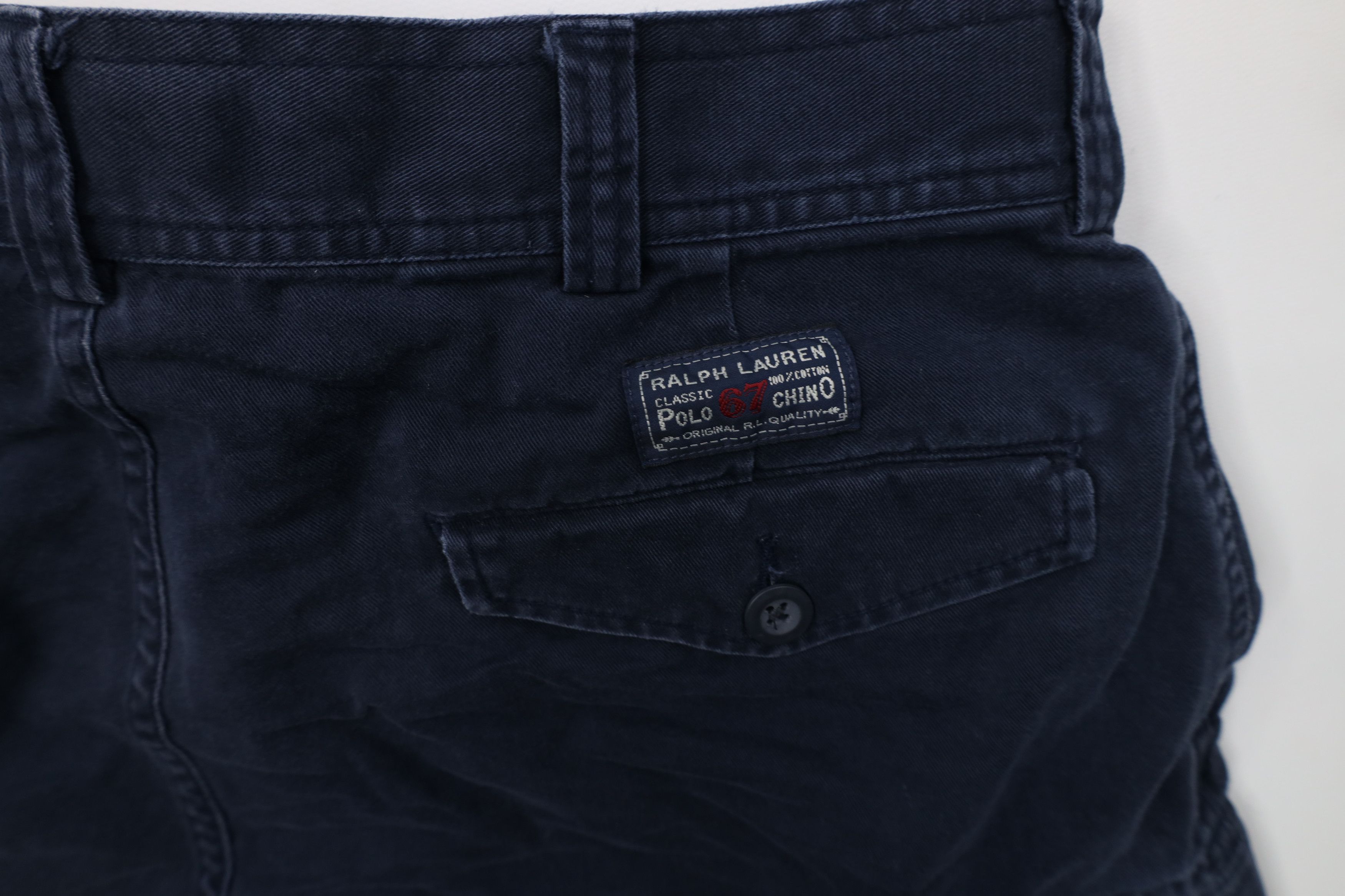 Ralph Lauren Vintage 90s Ralph Lauren Heavyweight Baggy Cargo Shorts Blue Size US 34 / EU 50 - 14 Thumbnail
