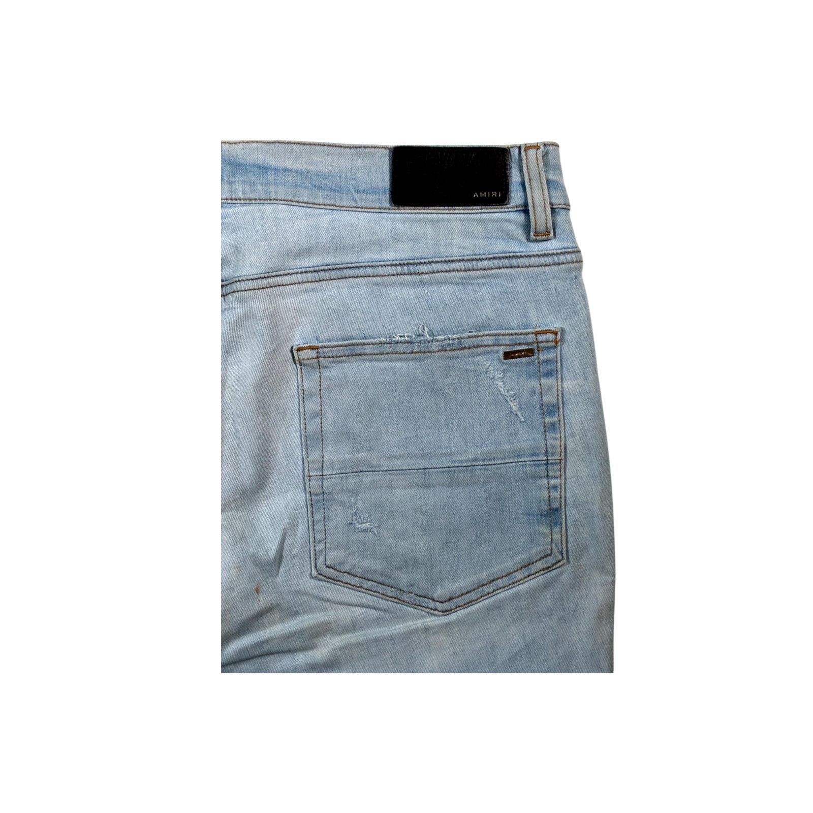 Amiri Amiri MX1 Floral Patch Light Wash Jeans Size US 36 / EU 52 - 3 Thumbnail