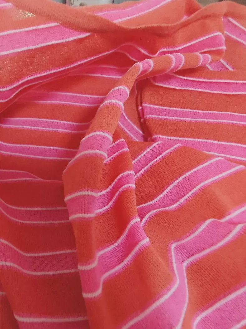 Issey Miyake Issey Miyake Pink striped knitted top Size M / US 6-8 / IT 42-44 - 6 Thumbnail