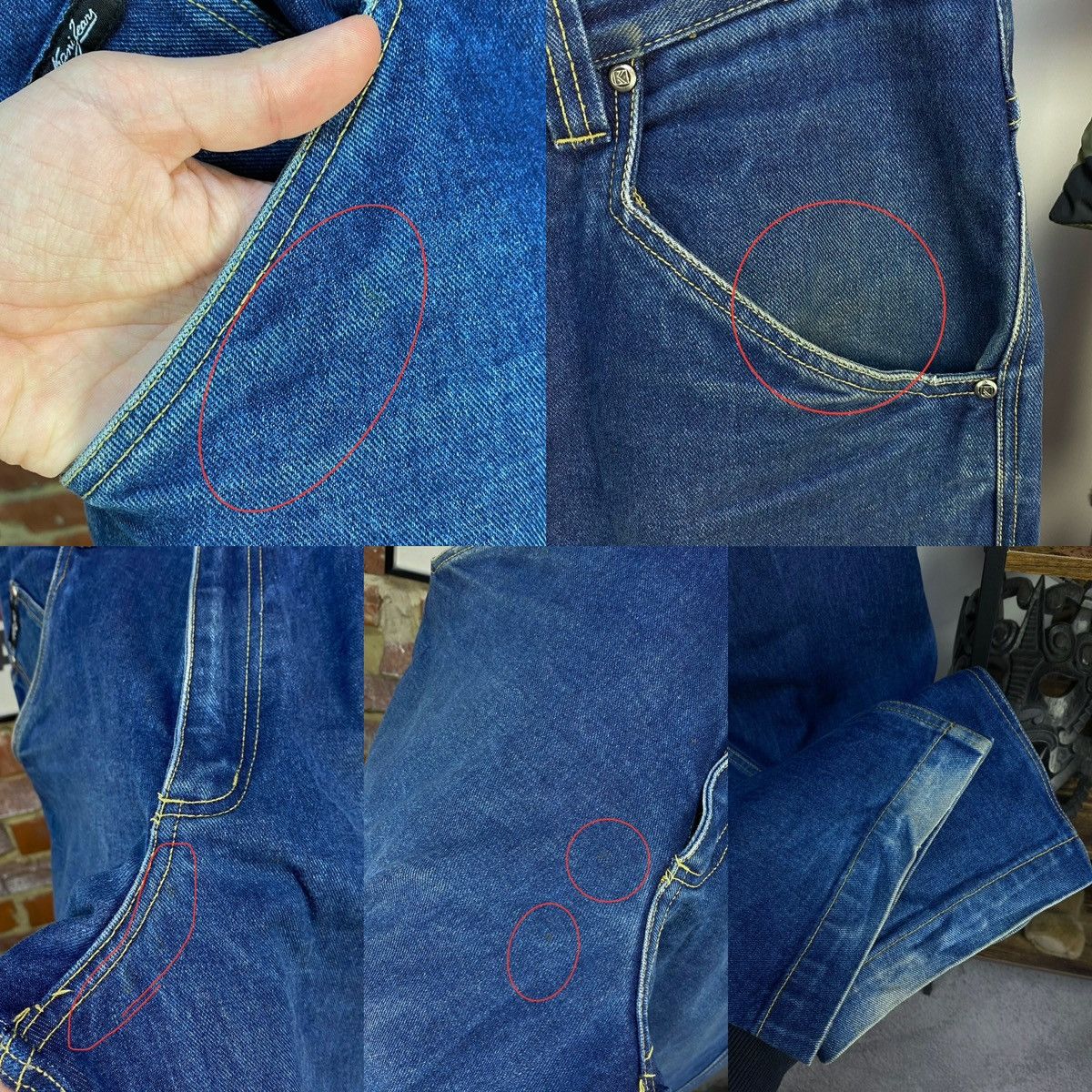 Karl Kani × Vintage Vintage Karl Kani Baggy Big Blue Jeans Size US 34 / EU 50 - 20 Thumbnail