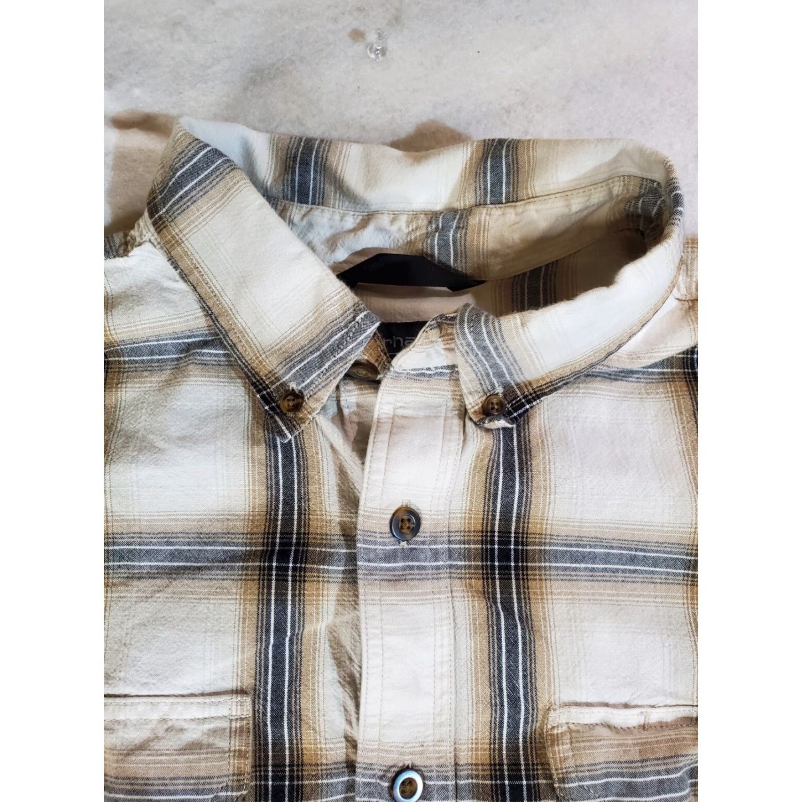 Carhartt Carhartt Shirt Plaid Button-Up Short Sleeve XL Mens Loose Fit Multicolor Casual Workwear Breathable Pockets Size US XL / EU 56 / 4 - 3 Thumbnail