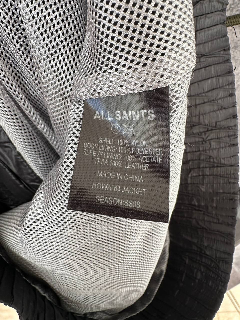 Allsaints × Vintage Allsaints Howard Nylon Jacket Vintage Long Sleeve Bomber Size L / US 10 / IT 46 - 19 Thumbnail
