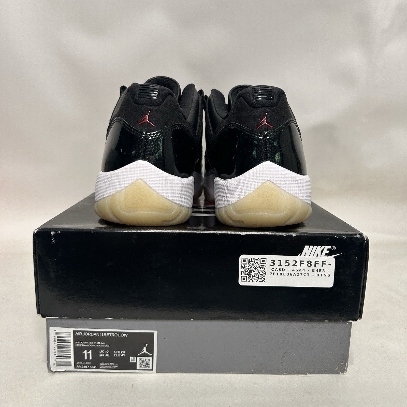 Jordan Brand Nike Air Jordan 11 Retro Low OG “72-10” Size US 11 / EU 44 - 4 Thumbnail