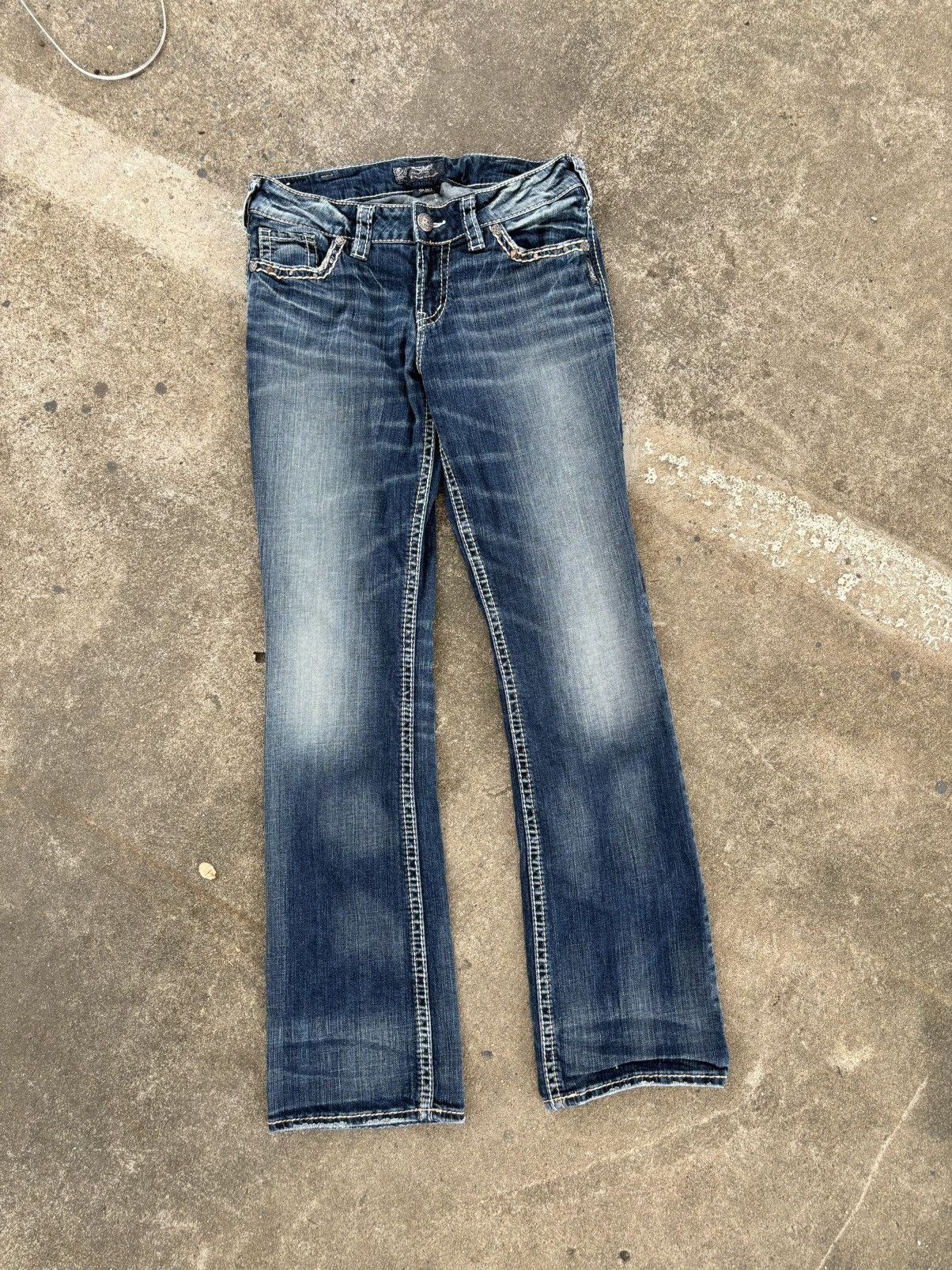 Japanese Brand × Vintage Silver Suki Slim Bootcut Jeans Size US 30 / EU 46 - 6 Thumbnail