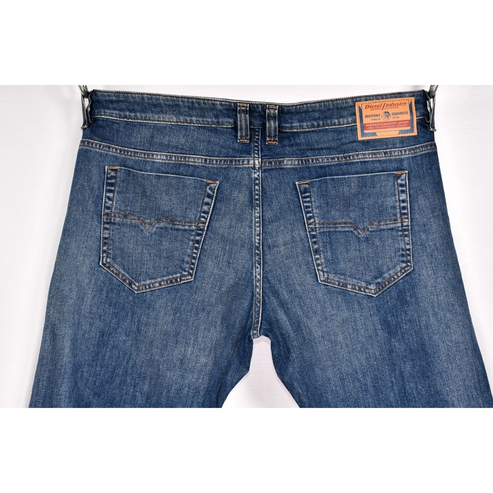 Diesel Diesel SAFADO-X Straight Jeans Men W40/L34 Blue Denim 5-Pocket Stretch 100% Genuine NEW 40x34-34 Inseam SZ W40/L34 Size US 40 / EU 56 - 4 Thumbnail
