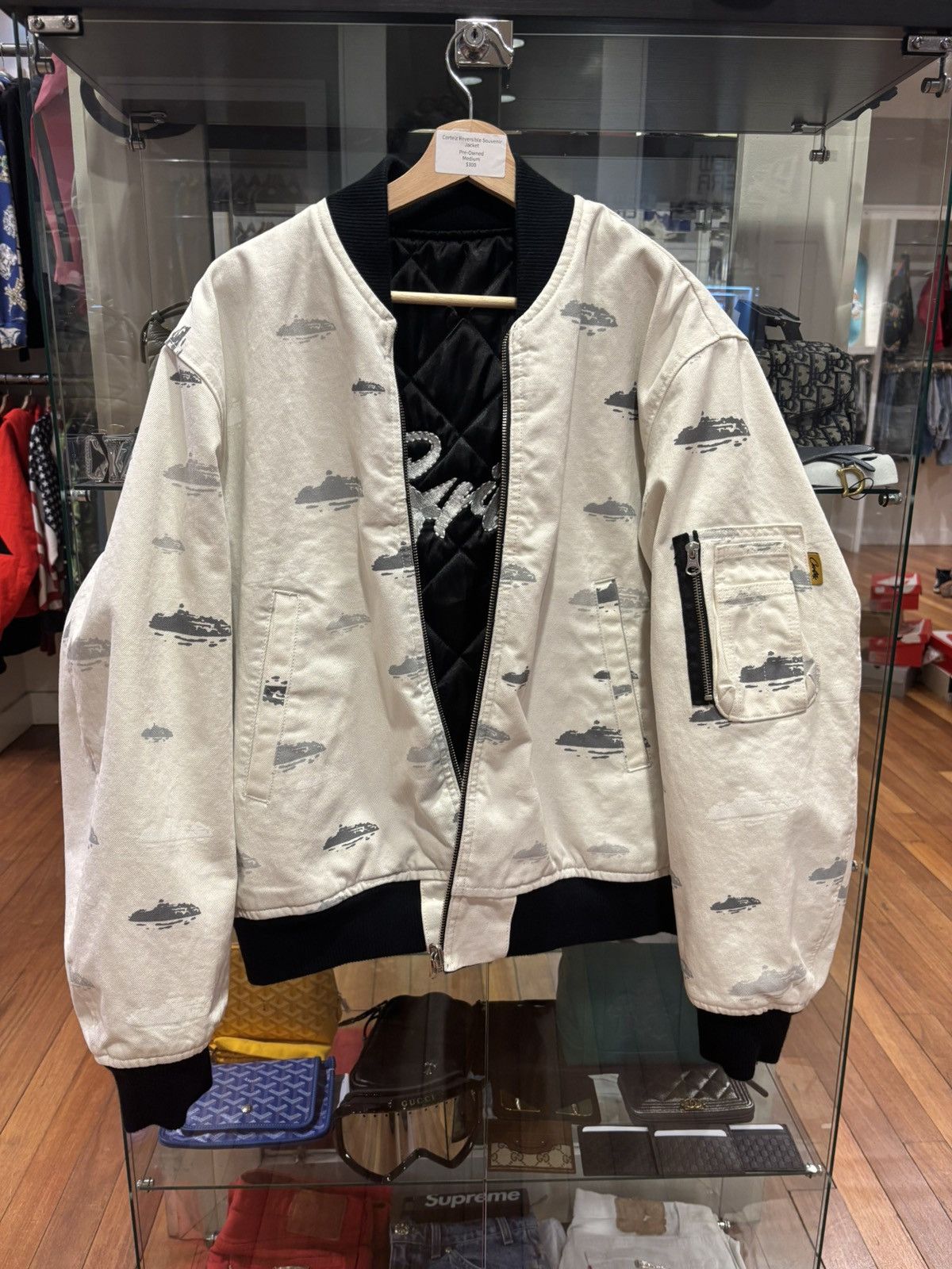 ジャケット・アウター M CORTEIZ REVERSIBLE BOMBER JACKET Corteiz Reversible Bomber Jacket – Offwhite/Black | eBay