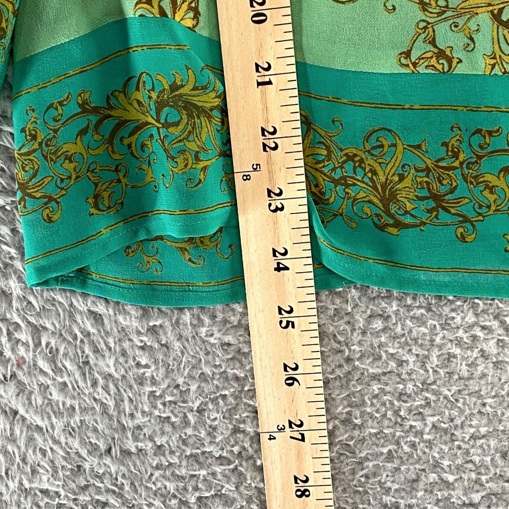 Anthropologie Anthropologie Vanessa Virginia Green 100% Silk Bird Blouse Womens Size 2 Y2K Size XS / US 0-2 / IT 36-38 - 4 Thumbnail