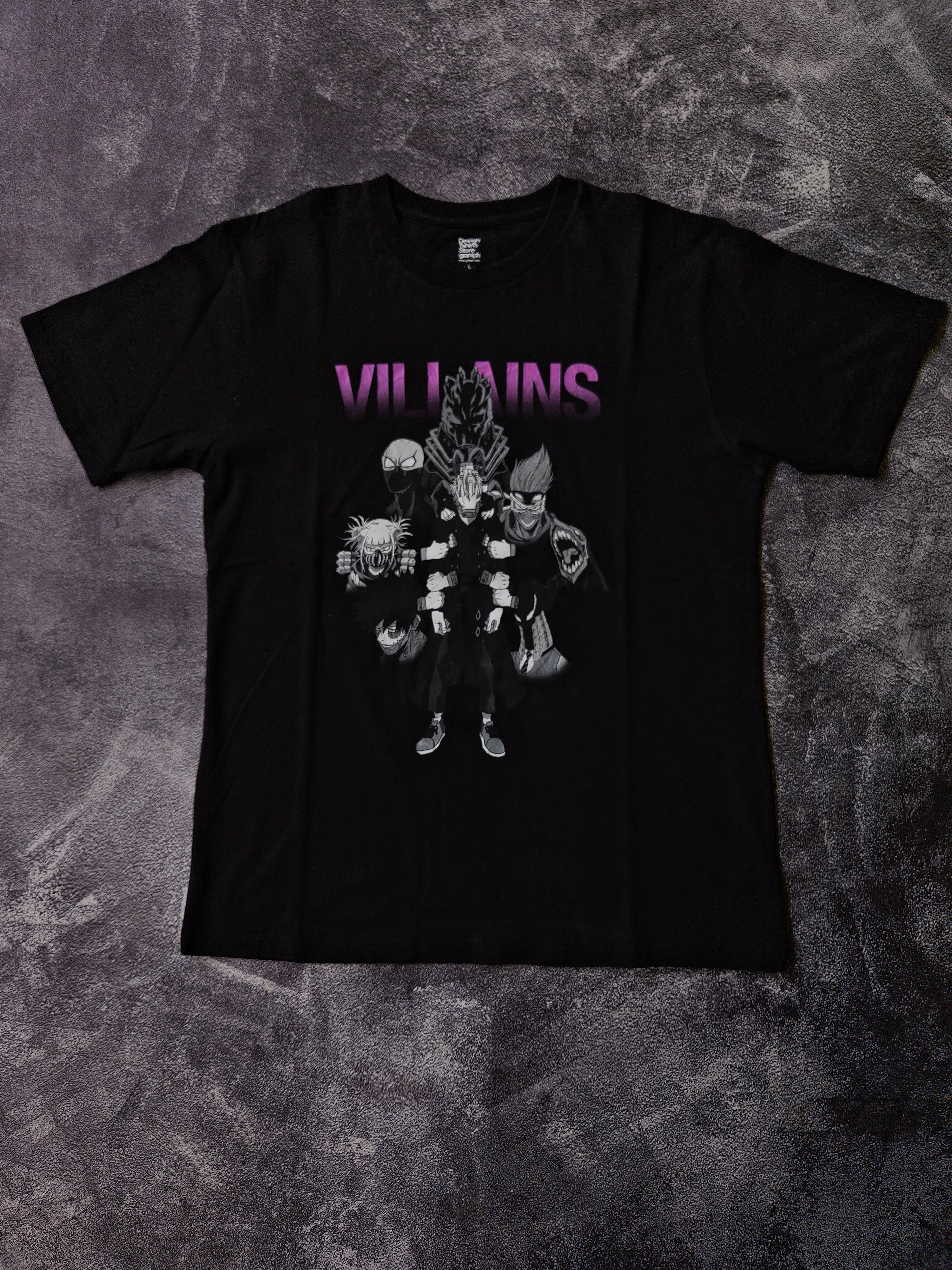 Anime × Japanese Brand Anime T-Shirt Official "My Academia Hero, The Villains" Size US L / EU 52-54 / 3 - 1 Thumbnail