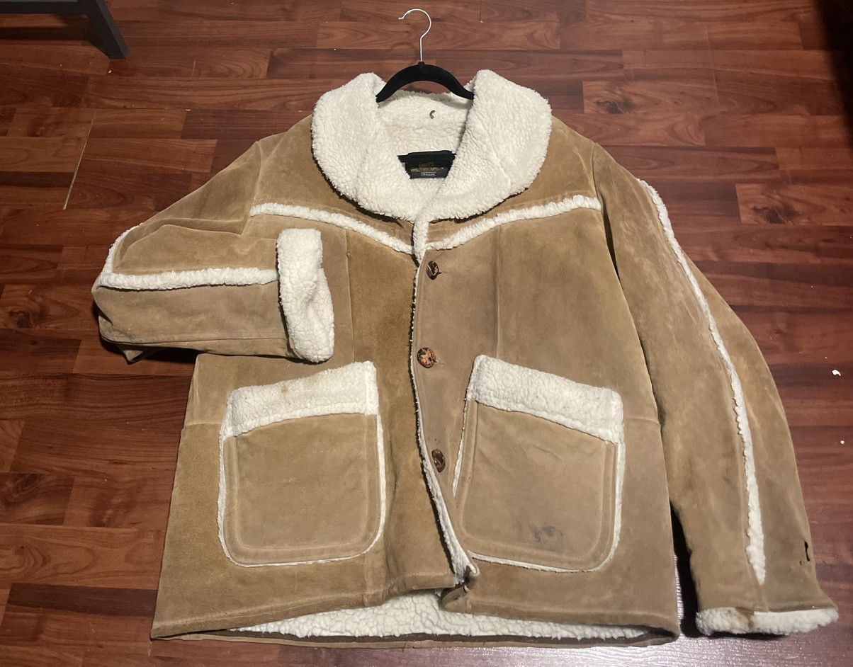 Sears Sears Vintage Western Wear Overcoat Suede Size US XL / EU 56 / 4 - 4 Thumbnail