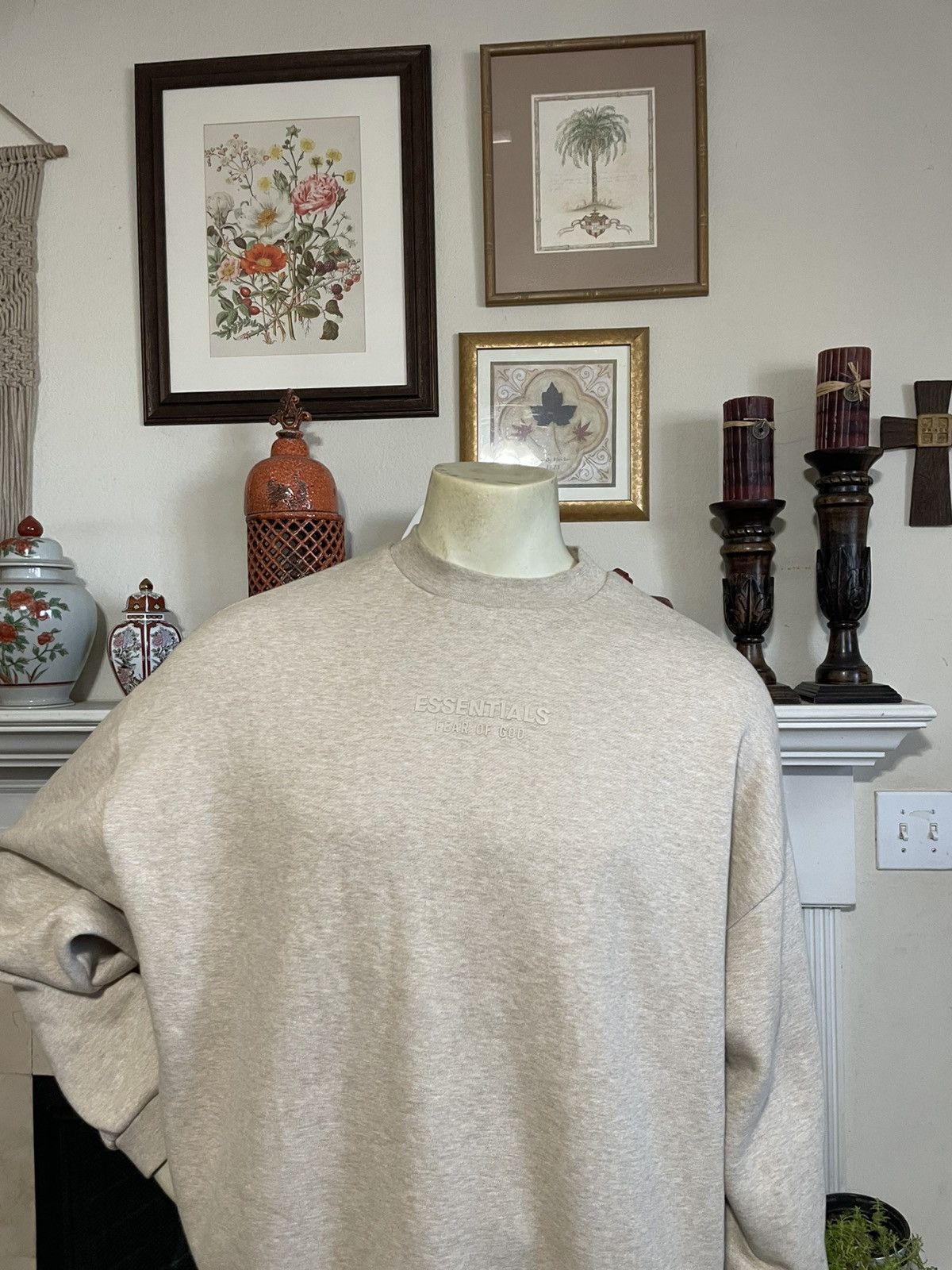Essentials × Fear of God Crewneck oversized sweatshirt Size US M / EU 48-50 / 2 - 9 Thumbnail