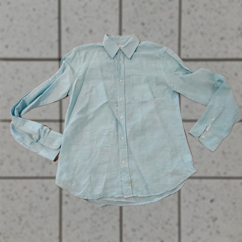 Gap Womens Gap Linen Dress Shirt S Small Blue Button-Up Long Sleeve Womens Blue Linen Shirt Dress S Small Gap Button-Up XL? Size S / US 4 / IT 40 - 1 Thumbnail