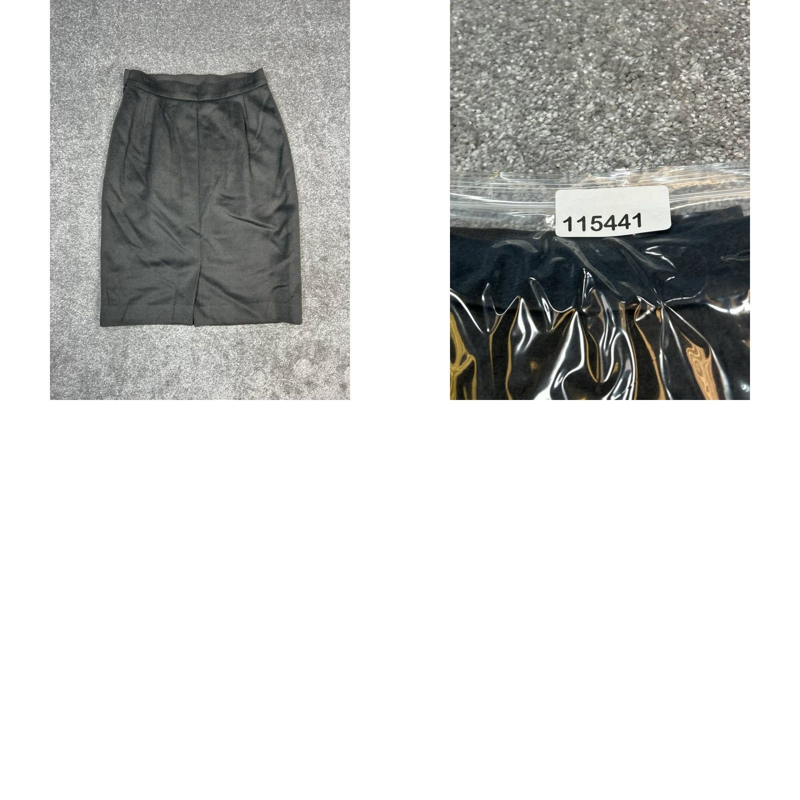 Yves Saint Laurent VINTAGE Yves Saint Laurent Encore Pencil Skirt Womens 6 Black Straight Back Slit Knee Length Wool Nylon Zipper Button Classic Modern 90s Mens Womens Size 28" / US 6 / IT 42 - 8 Thumbnail