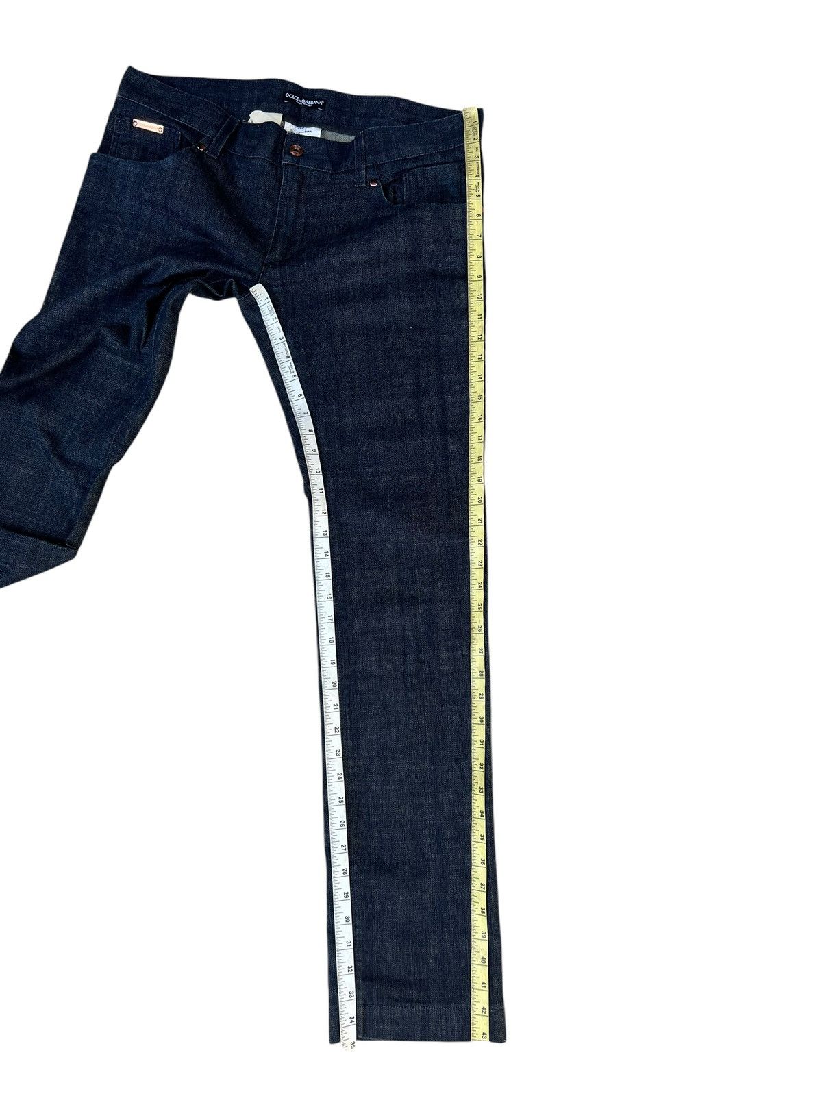Dolce & Gabbana Vintage Dolce & Gabbana GOLD 14 Stretch Denim Jeans Size US 36 / EU 52 - 6 Thumbnail