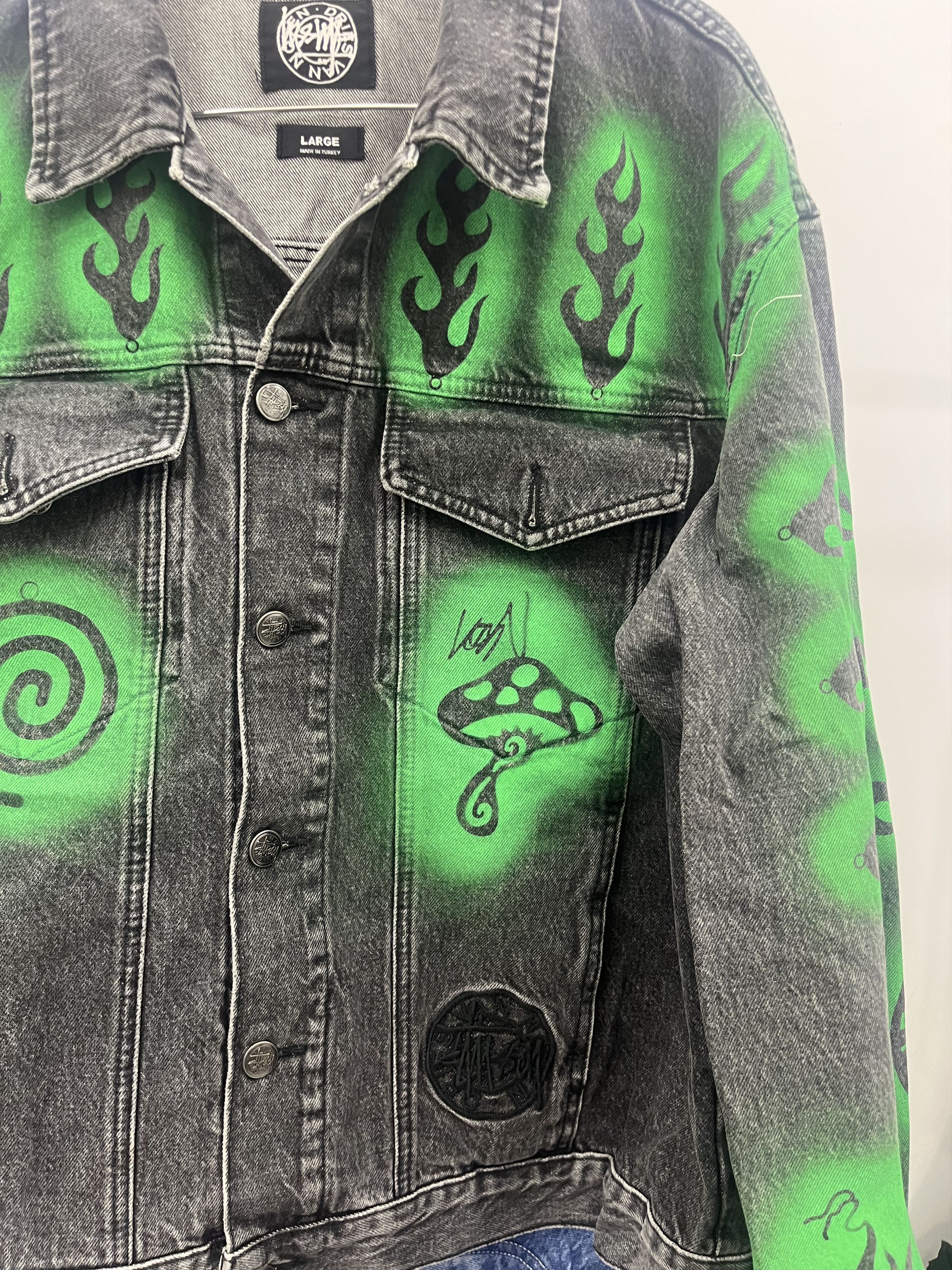 Dries Van Noten × Stussy TRUCKER JACKET DENIM Size US L / EU 52-54 / 3 - 4 Thumbnail