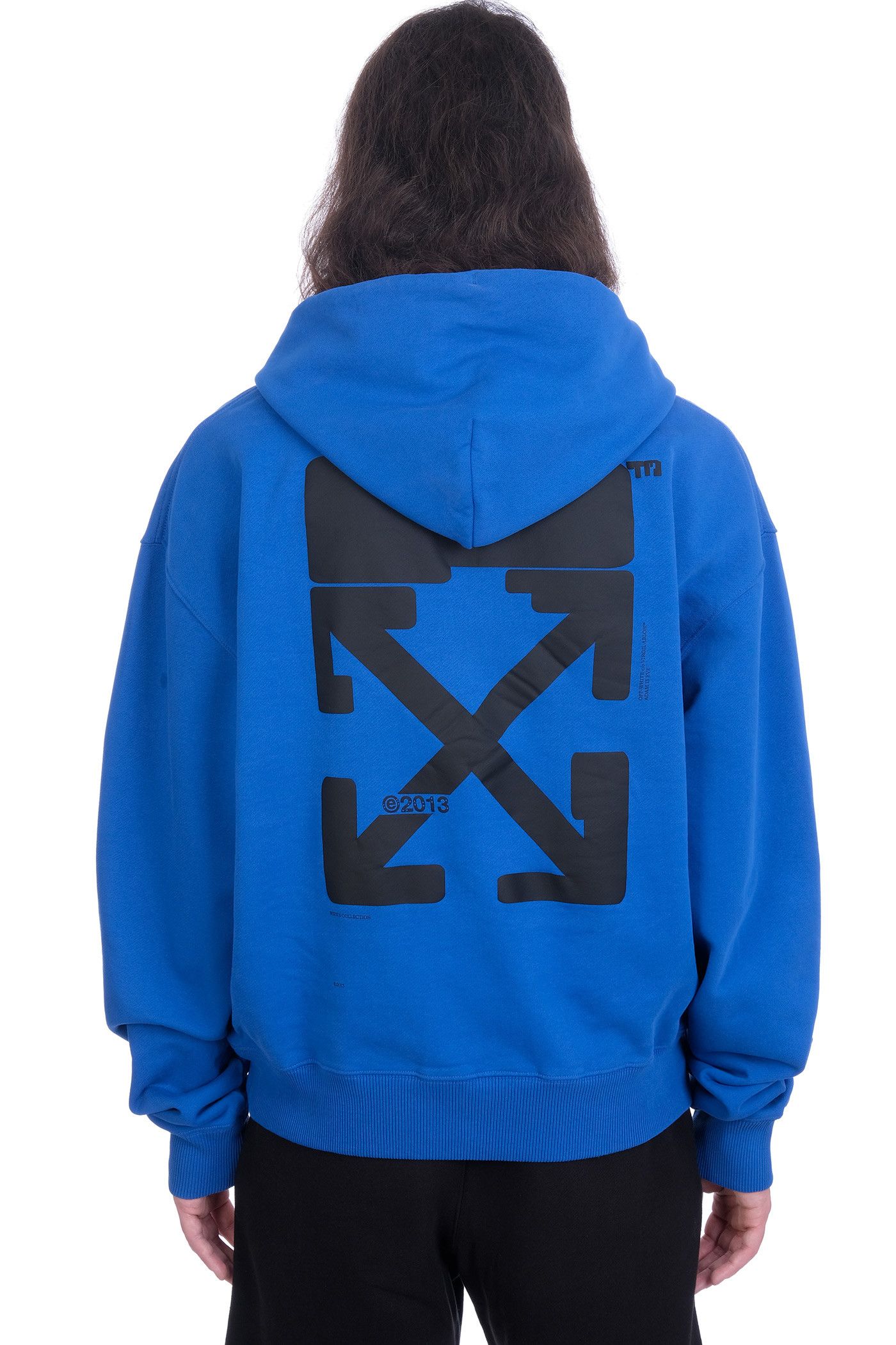 Off-White Blue Tech Marker Arrows Oversized Hoodie Size US L / EU 52-54 / 3 - 2 Thumbnail
