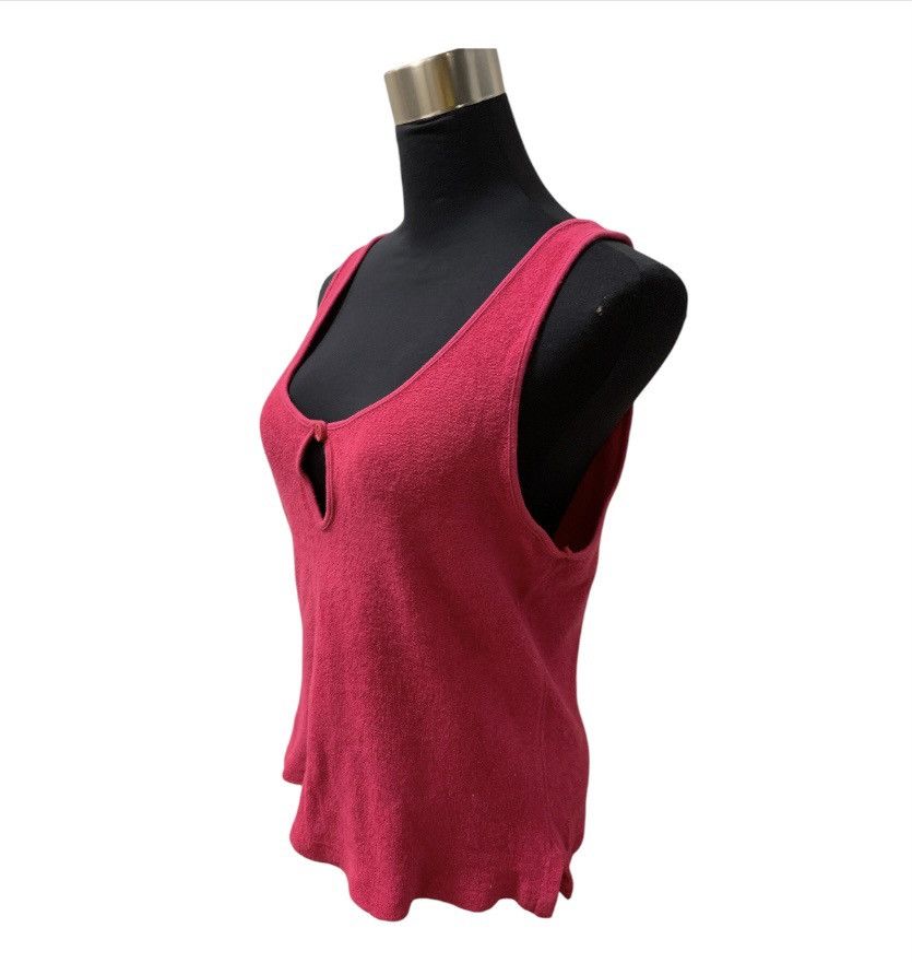 Vintage Vintage 80s Raspberry Pink Sleeveless Terrycloth Tank Top Size M / US 6-8 / IT 42-44 - 10 Thumbnail