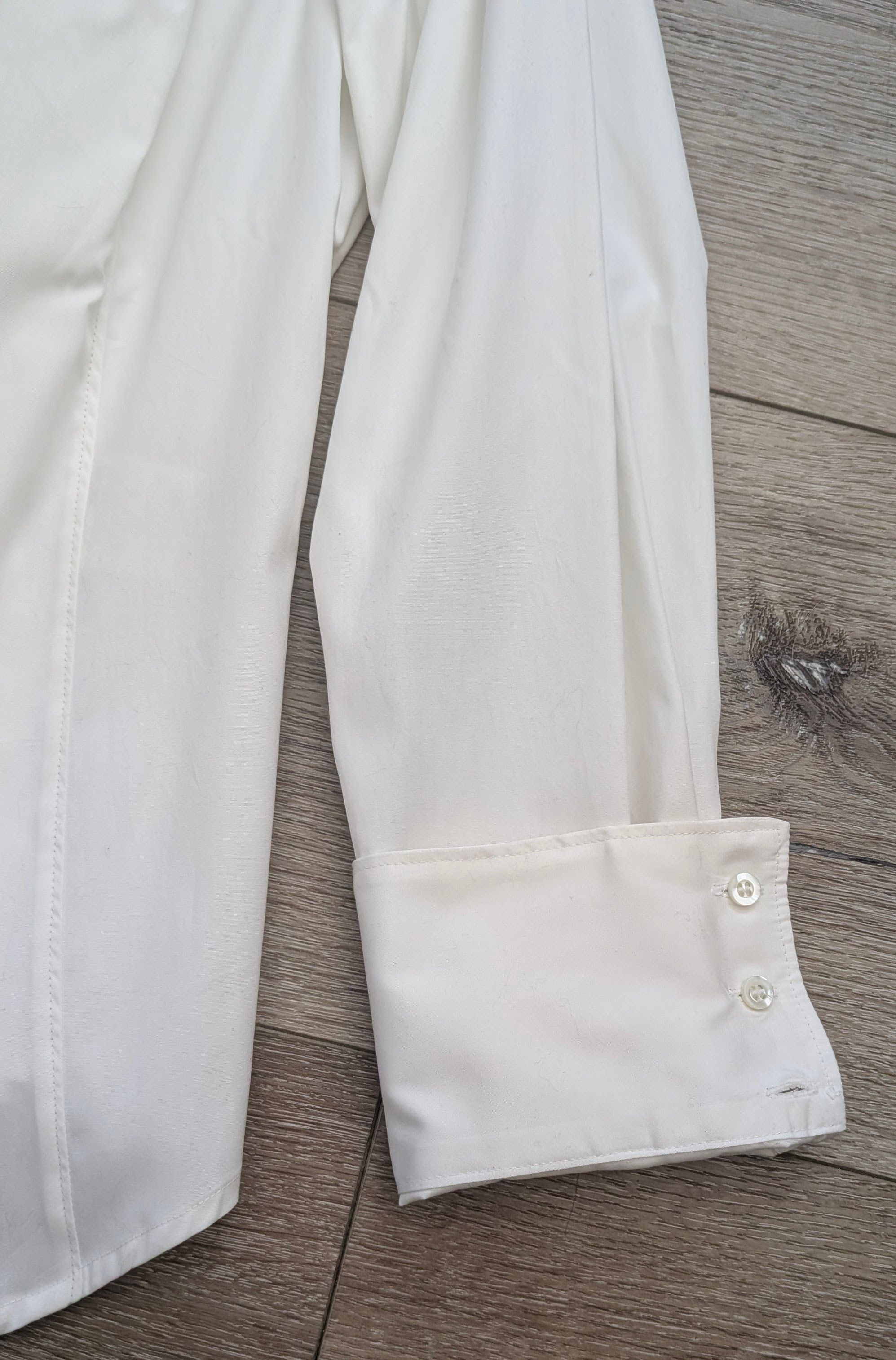 Marithe + Francois Girbaud Marithe Francois Girbaud Womens White Button Shirt W/Chain Size XL / US 12-14 / IT 48-50 - 7 Thumbnail