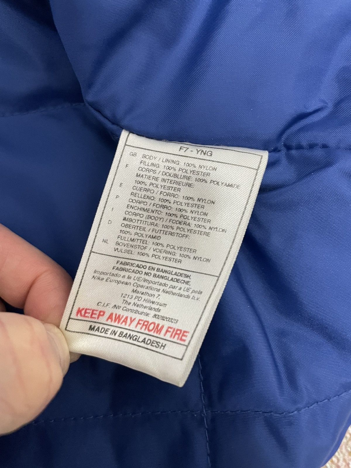 Nike Vintage Nike Big Logo Nylon Drill Jacket Size US M / EU 48-50 / 2 - 10 Thumbnail